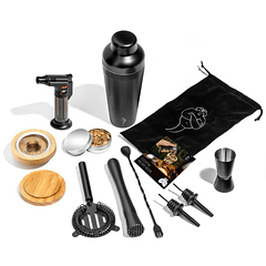 Conjunto Cocktail Shaker & Smoker Deluxe