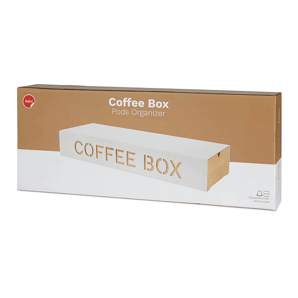 Caixa para cápsulas de café Coffee Box - Branco 7