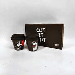 Copos de Café reutilizáveis Banksy Cut it Out - You Lie/Painter Rat