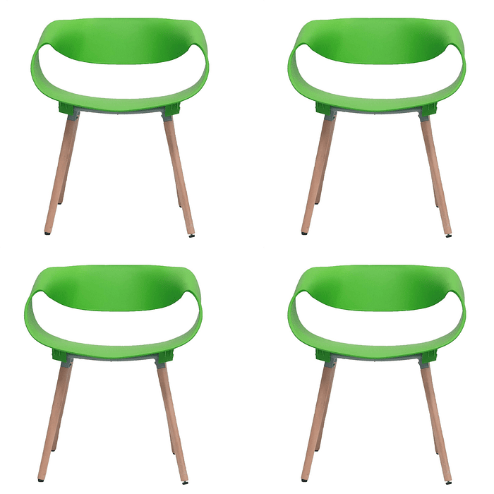 Silla Twist Verde 4 Unidades 1