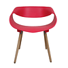 Silla Diseño Comedor Twist - Roja