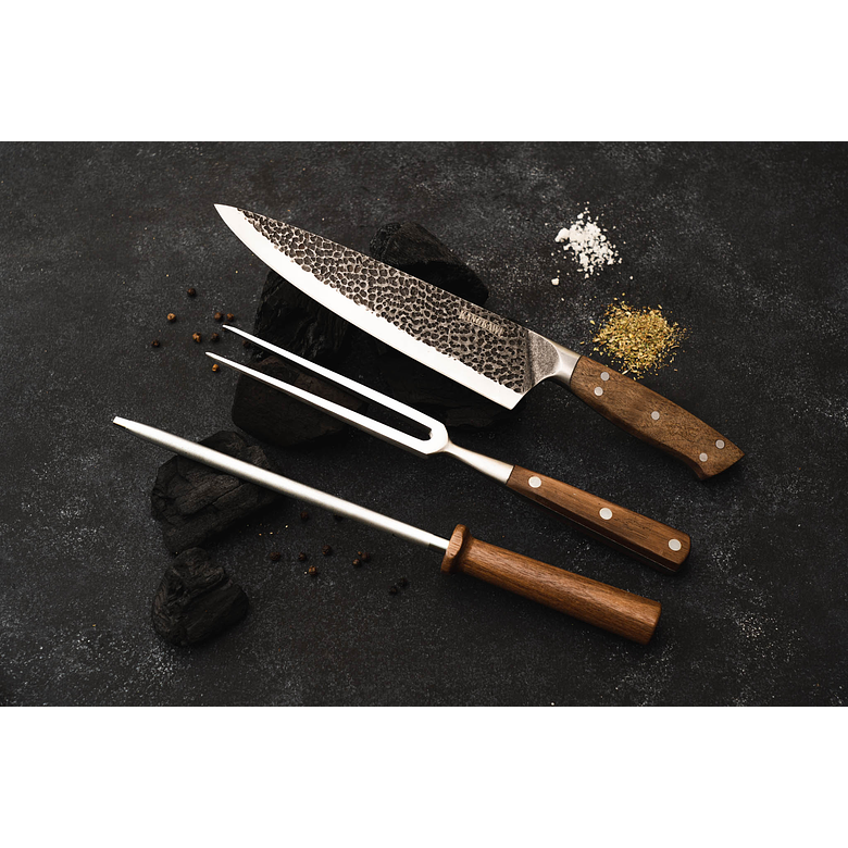 Trilogía En Cuero: Pincho Pro + Cuchillo Curacaví + Astil