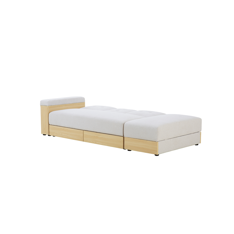 SOFÁ CAMA TRES CUERPOS ALASKA BEIGE