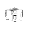 Pérgola Bahia Inglesa 3x4mt Café 4