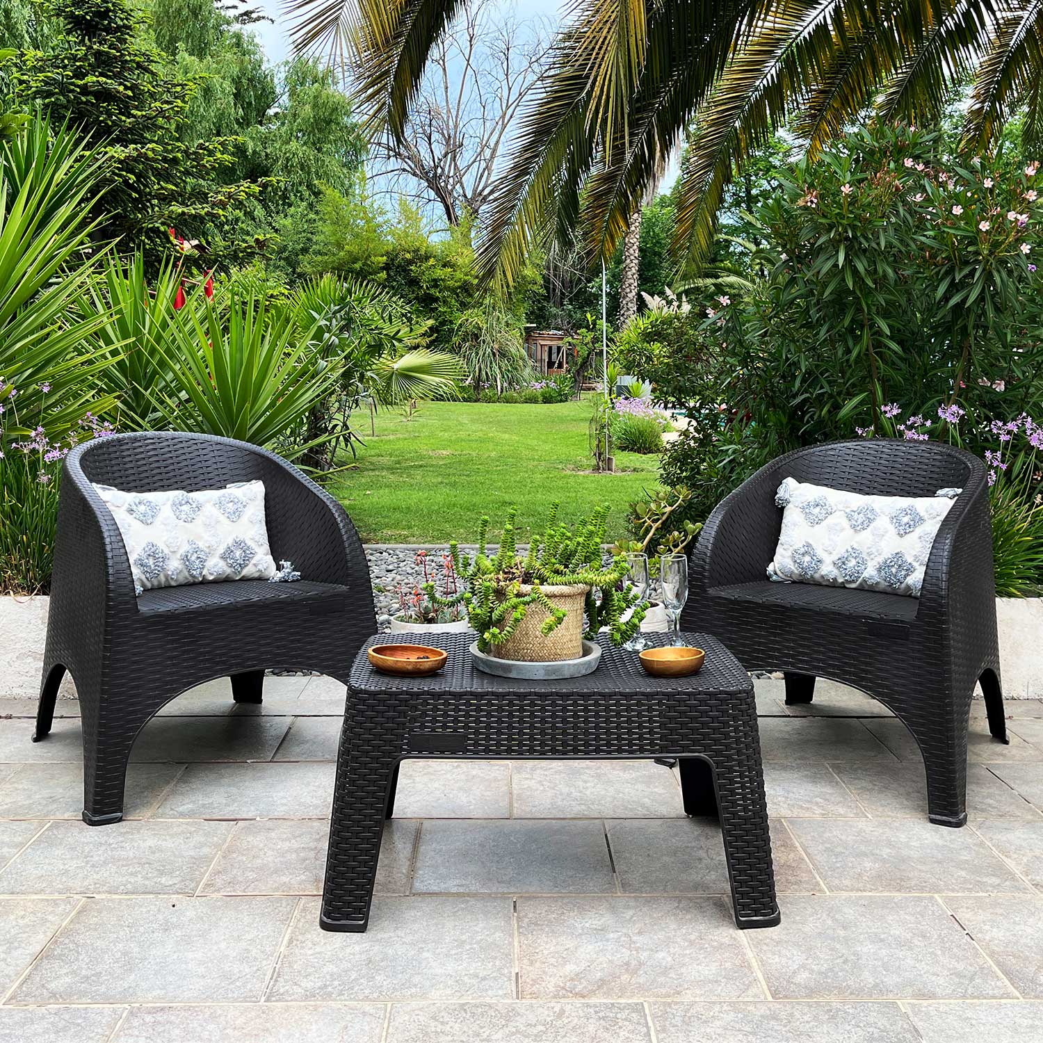 Set Terraza Bai Duo Chocolate 2 Personas