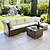 Living Terraza modular Fresno Caramelo con cajones 5 Personas