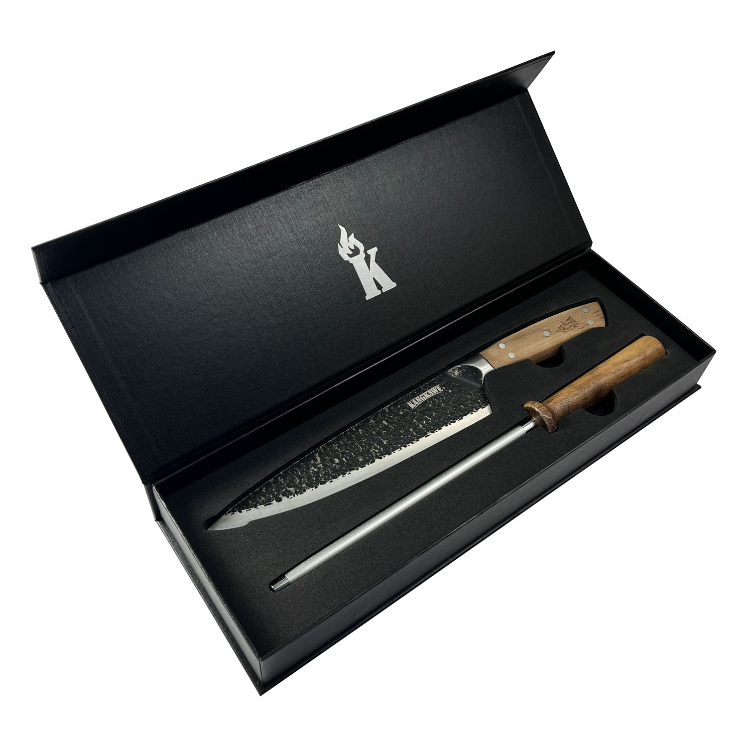 Set Parrillero Cuchillo Curacaví + Astil Edición Limitada Black
