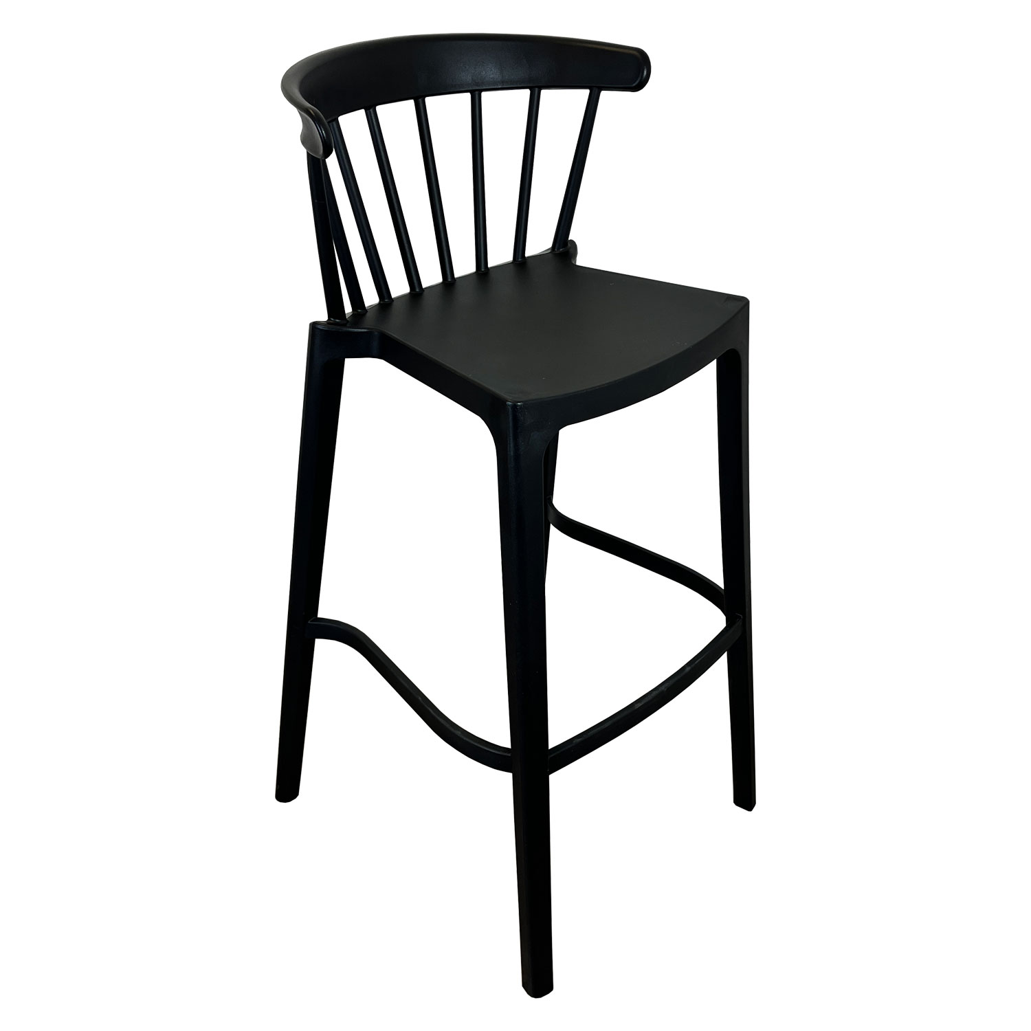 Taburete Bar Windsor Negra