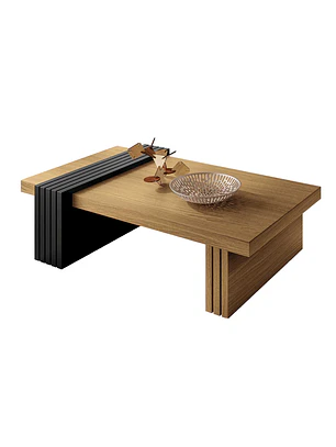 Mesa de centro Praga Freijo-Pretto 107x60x33 cm