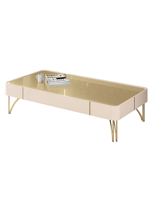 Mesa de centro Doncella Off White Champagne 
