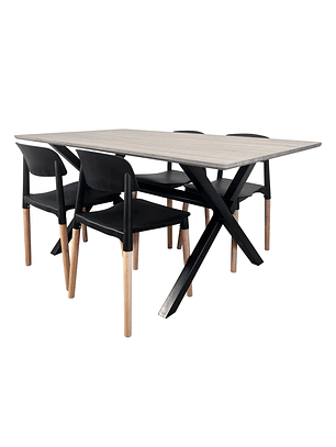 Juego de Comedor Vermontt 4 Sillas
