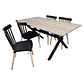 Juego de Comedor Vermontt 4 Sillas Windsor Negras - Miniatura 2