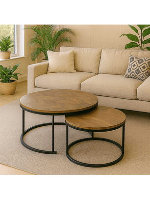 Set de Mesas de Centro Anidadas Georgia