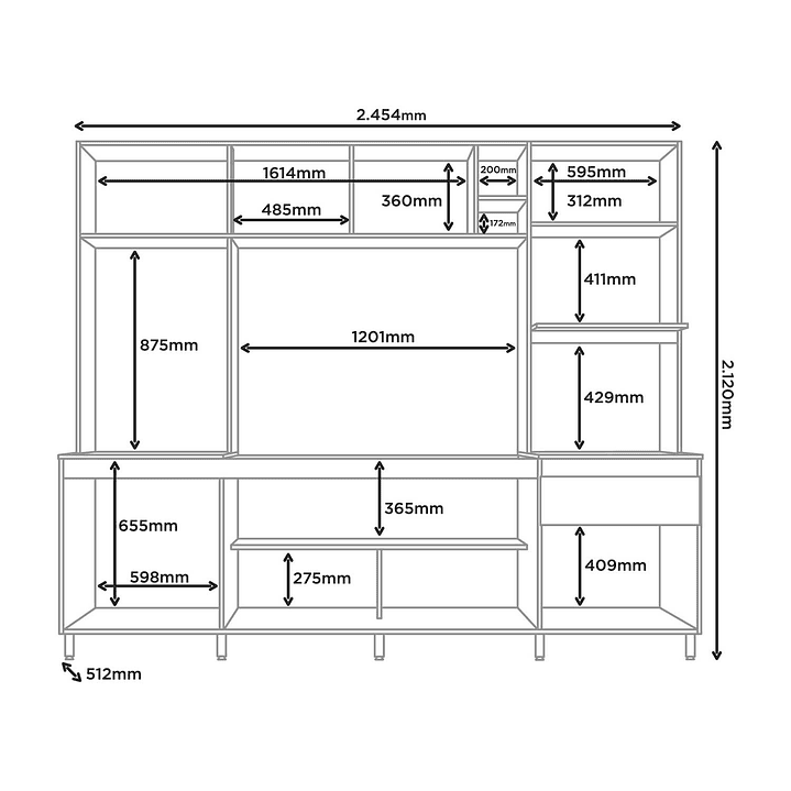 Kit Mueble de Cocina Abril Feijo / Off White 7