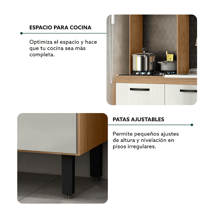 Kit Mueble de Cocina Abril Feijo / Off White 4