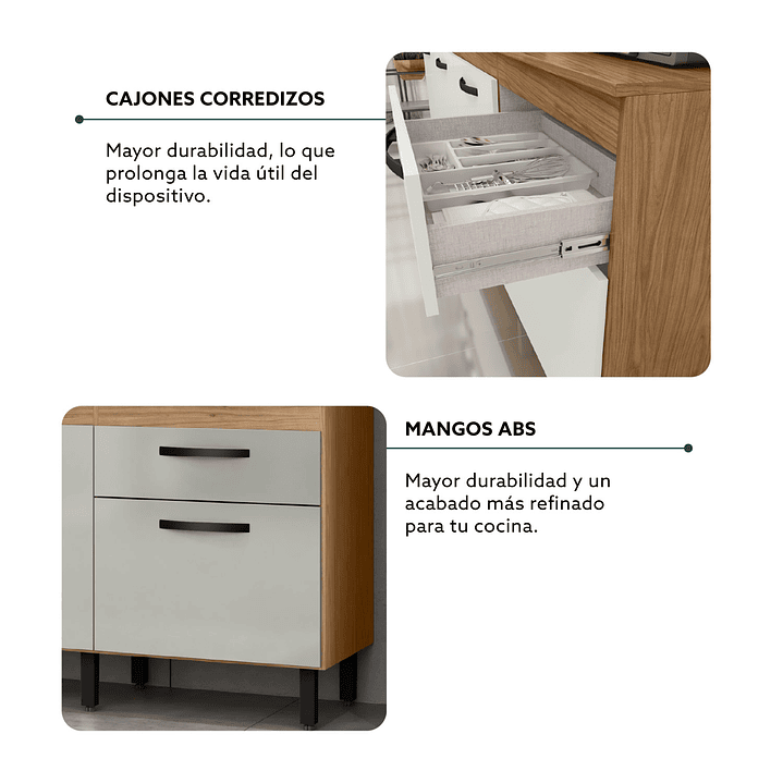 Kit Mueble de Cocina Abril Feijo / Off White 5