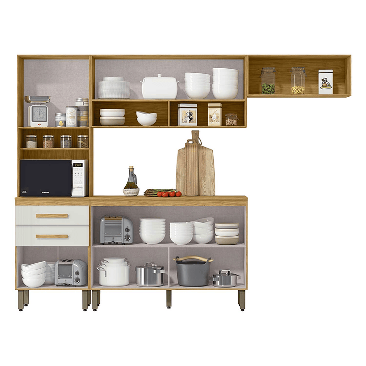 Kit Mueble de Cocina Mery Ann Marrocos / Off White 2