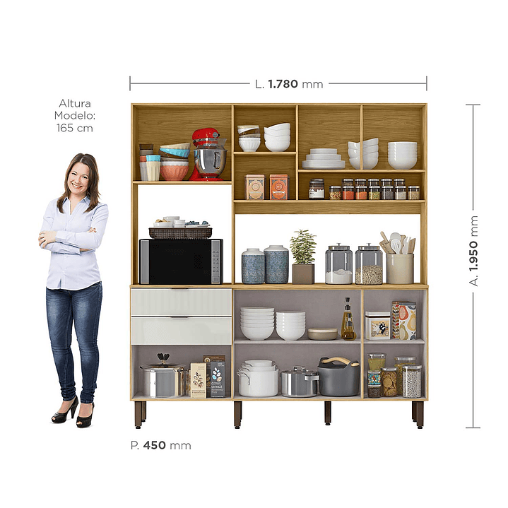 Kit Mueble de Cocina Magnolia Marrocos / Off white 8