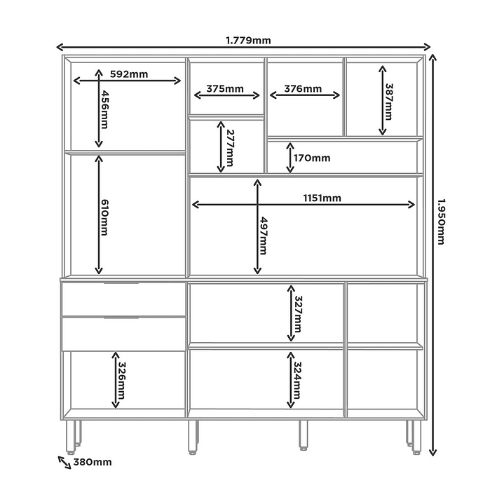Kit Mueble de Cocina Magnolia Marrocos / Off white 9