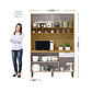 Kit Mueble de Cocina Rouse Cinamomo/ Off White - Miniatura 4