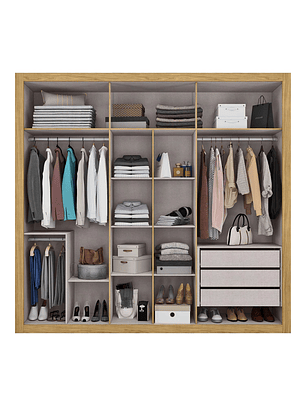 Closet 6 puertas Atelier Marrocos / Off White