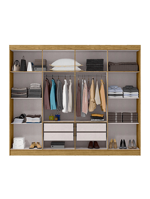 Closet 8 puertas Neo Marrocos Off white
