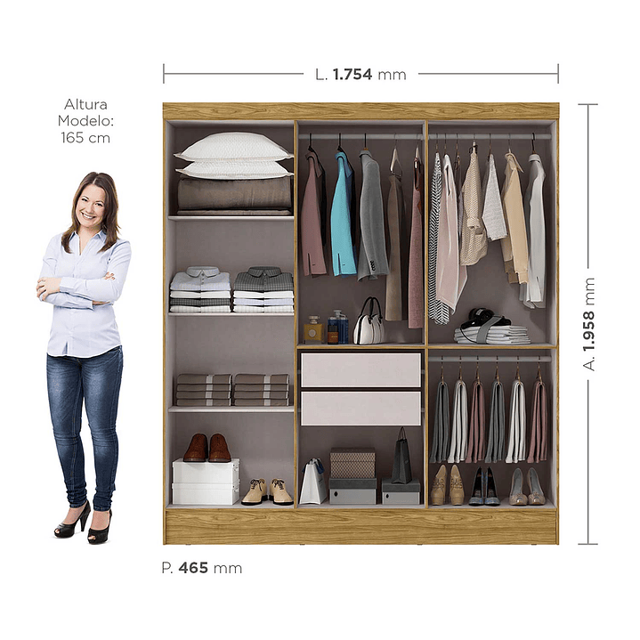 Closet 6 puertas Nativo Marrocos / Off White 8