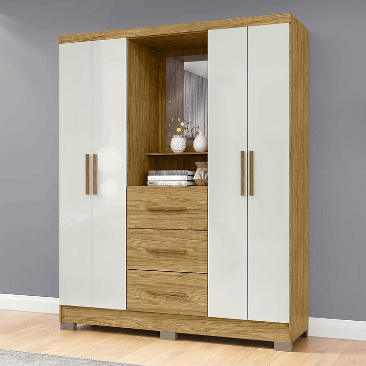 Closet 4 puertas 3 cajones Versalles 1