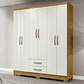Closet 6 puertas Classic Marrocos/ Off white - Miniatura 1