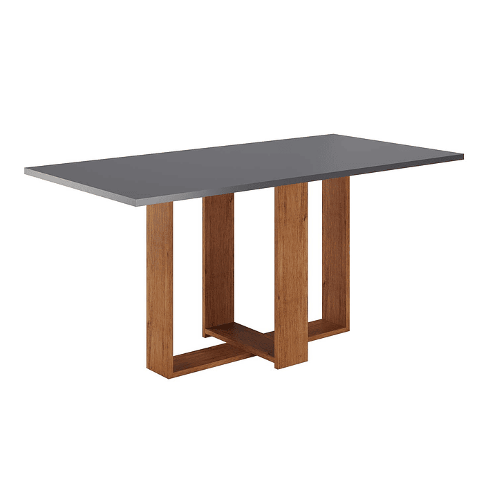 Juego de Comedor 6 sillas Toscana Gris Largo  80 x 80 x 160 4