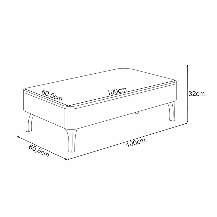 Mesa de Centro Niza Off White 5