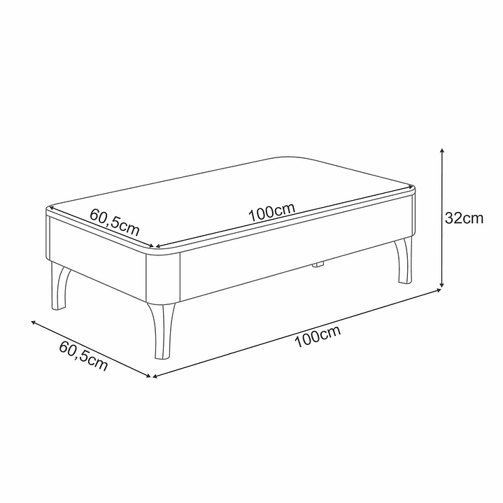 Mesa de Centro Niza Off White / Cinamomo 5