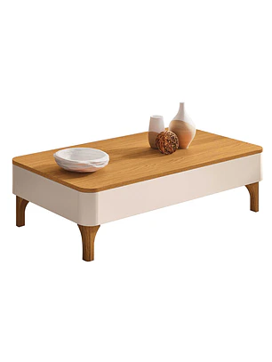 Mesa de Centro Niza Off White / Cinamomo 32 x 60.5 x 100cm