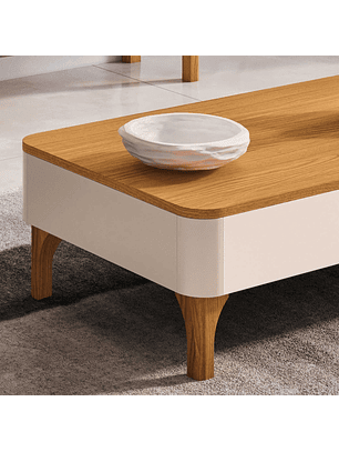 Mesa de Centro Niza Off White / Cinamomo