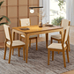 Juego de Comedor 4 sillas Arezzo 1.20 Beige - Miniatura 1