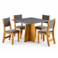 Juego de comedor 4 sillas Legado Gris - Miniatura 2