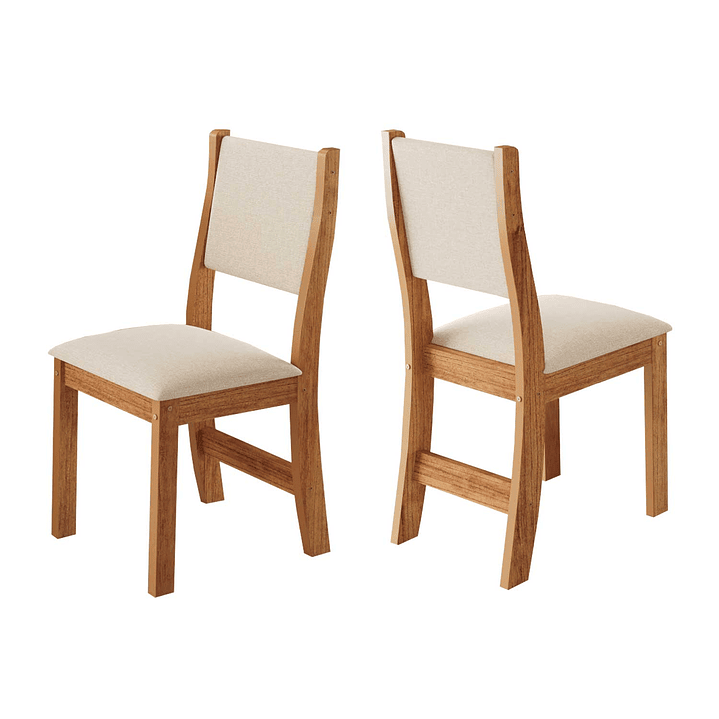 Juego de comedor 4 sillas Héritage Beige 3