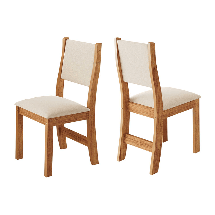 Juego de comedor 4 sillas Royal Beige 3