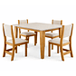 Juego de comedor 4 sillas Royal Beige - Miniatura 2