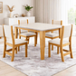 Juego de comedor 4 sillas Royal Beige - Miniatura 1