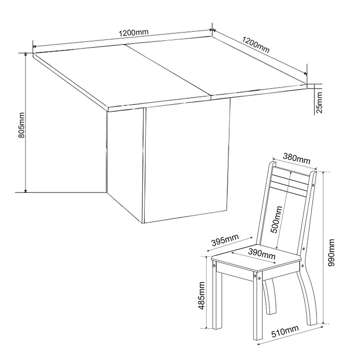 Juego de Comedor 8 sillas Dominus Beige 80,5 x 120 x 120 cm 5