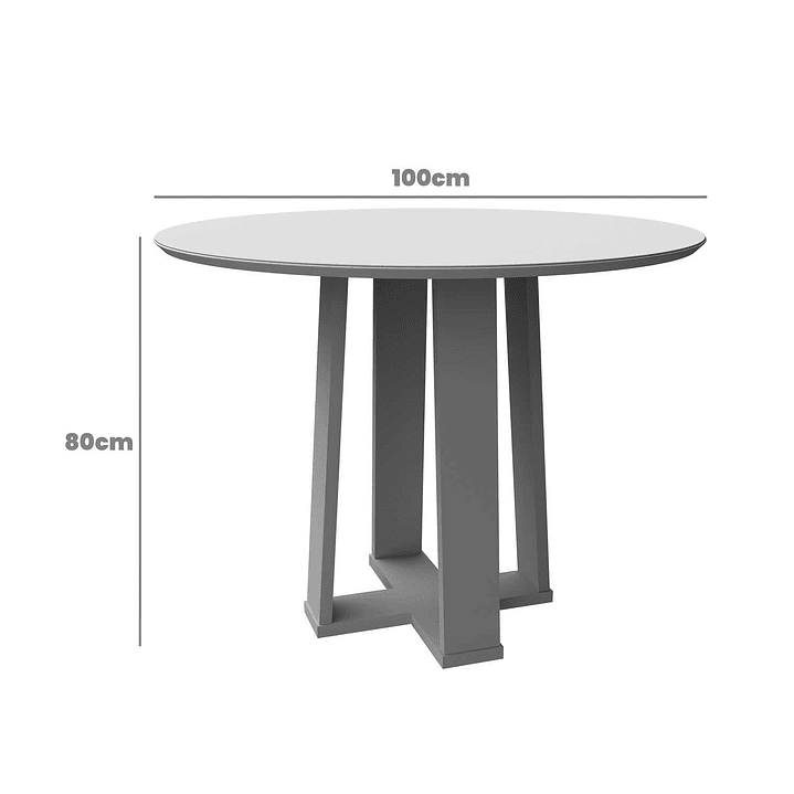 Juego de comedor 4 sillas Style Vidrio 1.0 Beige 5