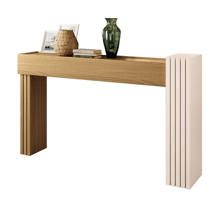 Set mesa Praga + Arrimo Trento freijo Off white 5