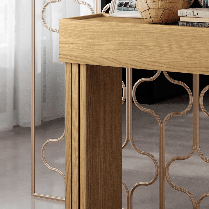 Set mesa Praga + Arrimo Trento freijo Off white 7