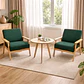 Set Poltronas + Mesa Nature Verde Esmeralda 2 Personas - Miniatura 1