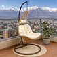Silla Colgante Terra Caramelo Cojín Marfil - Miniatura 2