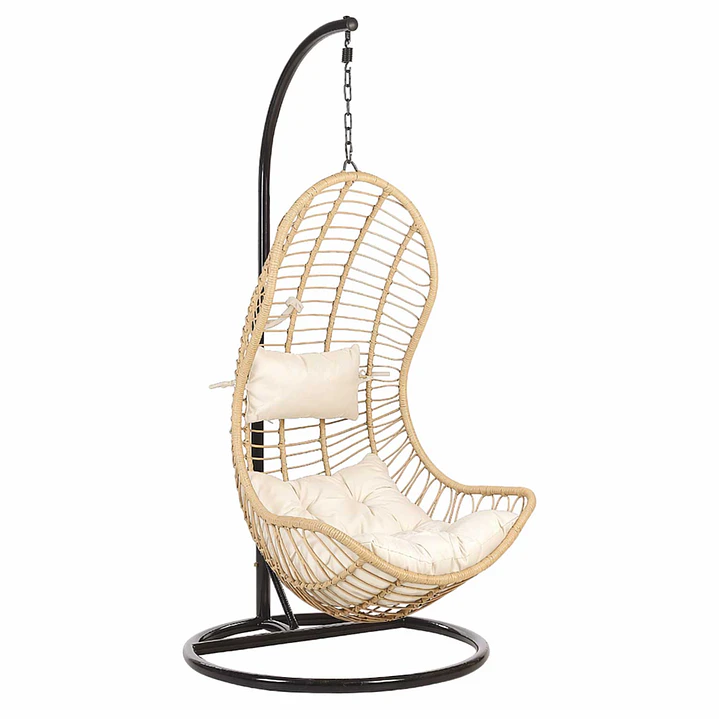 Silla Colgante Caramelo Ibiza Cojín Marfil 3