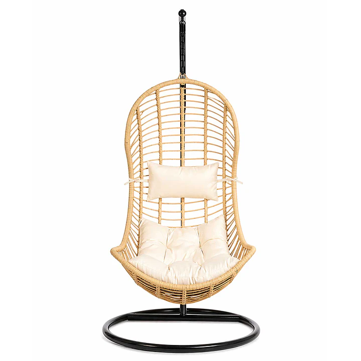 Silla Colgante Caramelo Ibiza Cojín Marfil 4