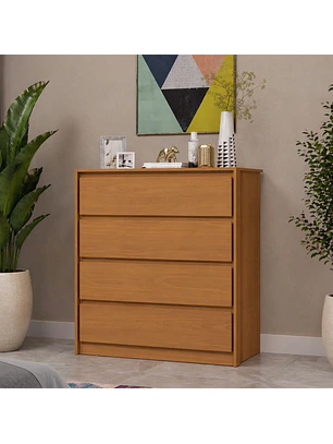 Cómoda Noëlle 4 cajones Cinamomo 99,2 x 89 x 47,3 cm