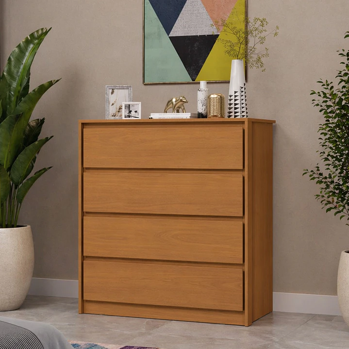 Cómoda Noëlle 4 cajones Cinamomo 99,2 x 89 x 47,3 cm 1
